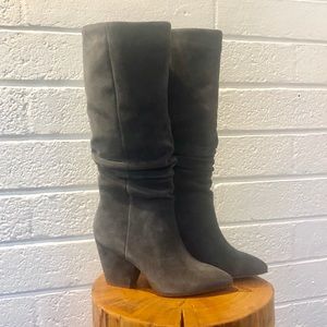 NEW Splendid Gray Suede Wedge Boot
